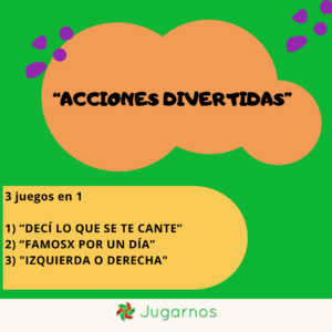 Acciones divertidas 3x1